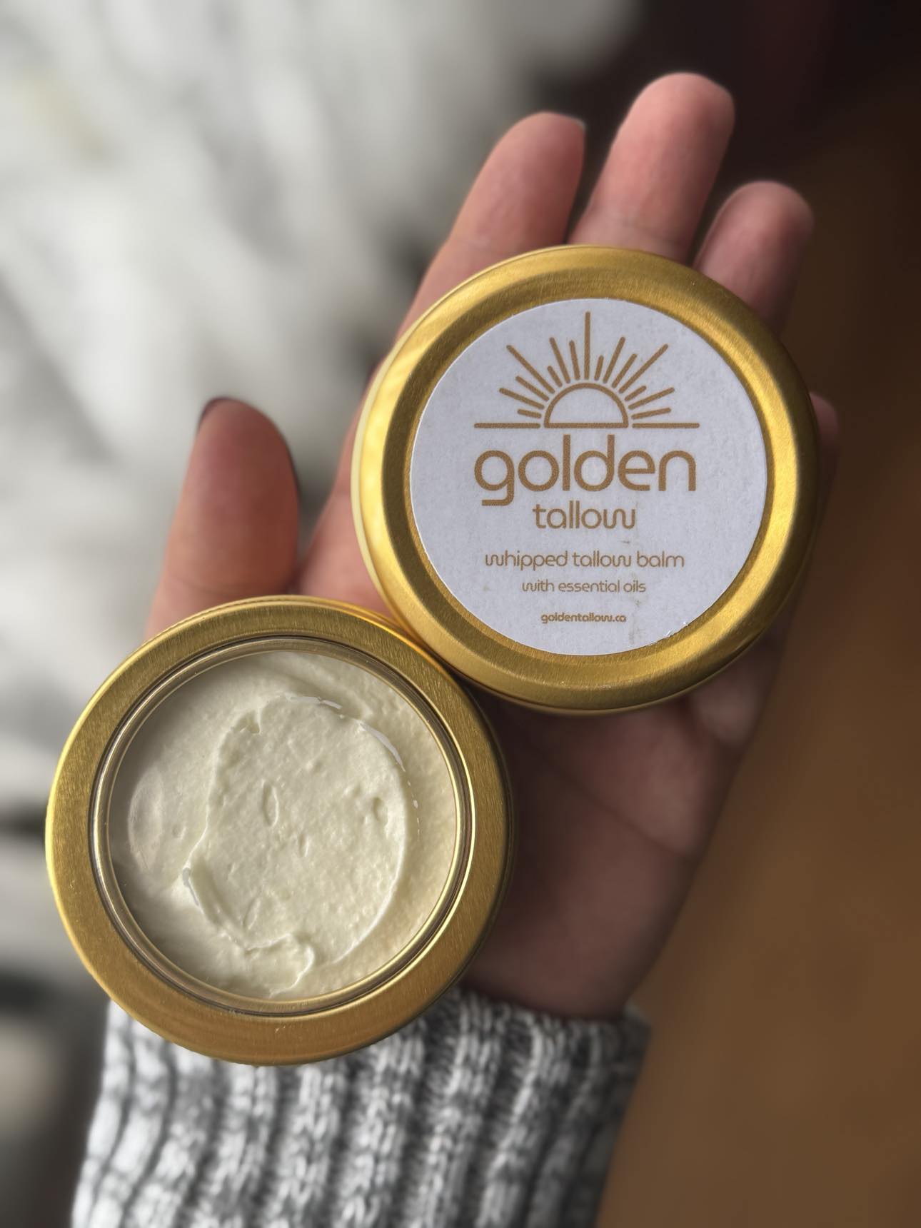 tallow for skin - front back